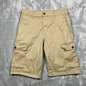 Airwalk Cargo Shorts Men 30 Tan Khaki Twill Multi Pocket Relaxed Fit Skate